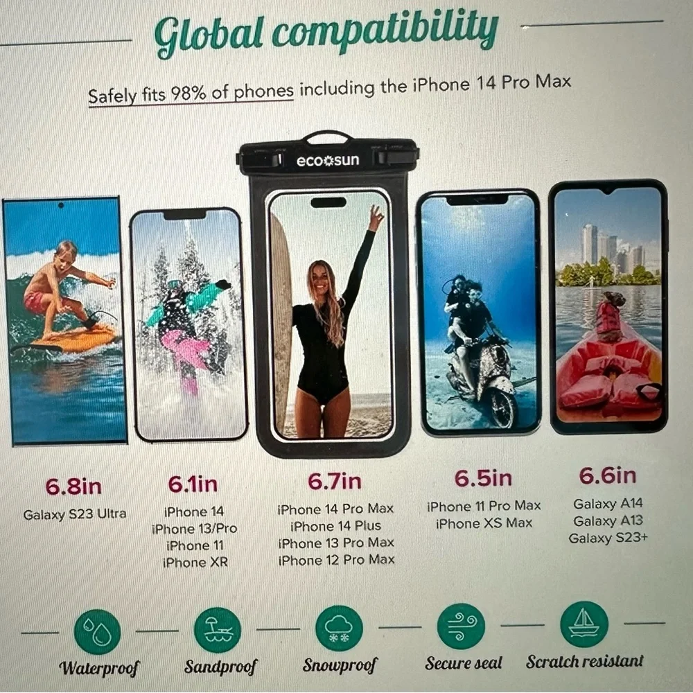 Eco Sun Waterproof Phone Pouch
